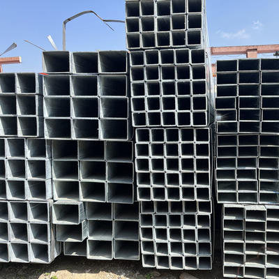 En AISI S235 galvanisierte heißes Bad-galvanisiertes Vierkantrohr des Metallvierkantrohr-ASTM A106 A36