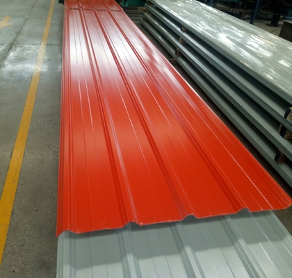 Gerunzelte PPGI färben überzogenes Platten-Metallzink gemalte Dachplatten galvanisierte Platte