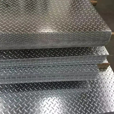 Diamond Embossed Galvanized Gi Chequered-Platte mit vielen Muster auf Lager