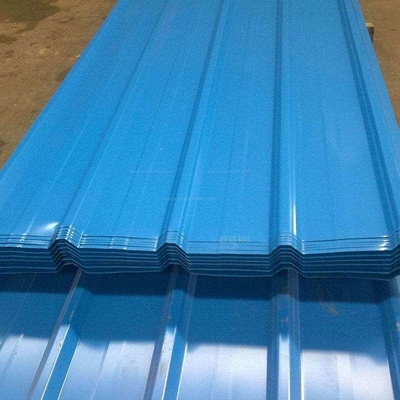Überzogene Platte DX51D Z60 Farbgalvanisierte blaue Stahlblech-Wand-Dekoration