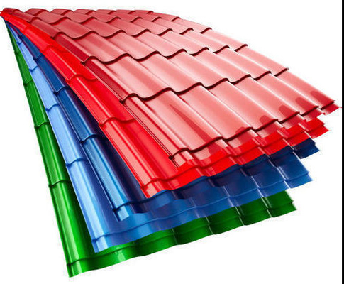 Beschichtete GB Farbe Stahlüberdachungsblatt-Breite, 1000, die 1219 1250 1500mm PPGI umhülltes Blech färben
