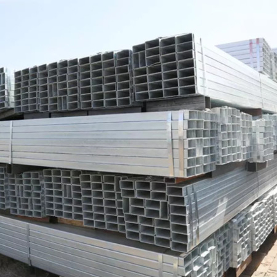 ASTM ISO9001 Q195 A500 A53 Rechteckig 30 - 60 g Aluminium verzinkt für Flüssigkeitsrohre