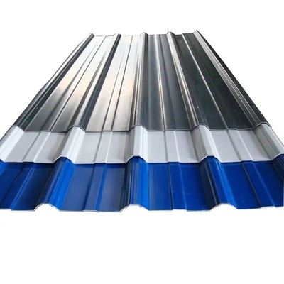 Zink-Deckungs-Farbe umhüllt Blech, galvanisierten Stahlmetallgi zu bügeln runzelte 2000mm