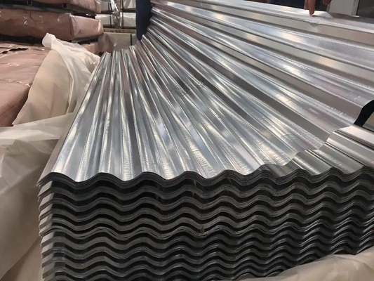 Zink-Deckungs-Farbe umhüllt Blech, galvanisierten Stahlmetallgi zu bügeln runzelte 2000mm