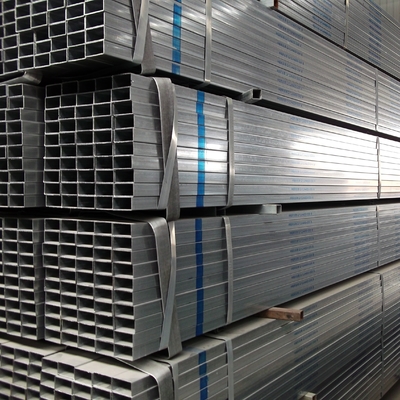 Zink beschichtet Q215b Q235b Galvanisiertes Stahlrohr Quadrat Rechteck 2,5 Zoll 3 Zoll